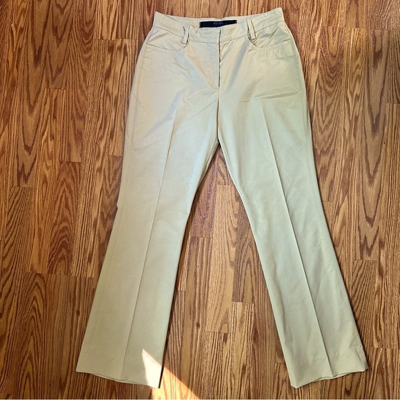 Escada Sport Retro 2000s Beige Bootcut Stretch Pants Women’s Size 40 (US 8) - Picture 12 of 12